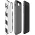 Black and White Geometric Stripes iPhone SE (2nd & 3rd Gen) Pro Case