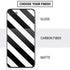 Black and White Geometric Stripes iPhone SE (2nd & 3rd Gen) Skin