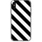 Black and White Geometric Stripes iPhone X Skin