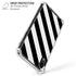 Black and White Geometric Stripes iPhone XR Clear Case