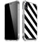 Black and White Geometric Stripes iPhone XR Clear Case