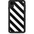 Black and White Geometric Stripes iPhone XR Waterproof Case