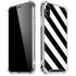 Black and White Geometric Stripes iPhone XS Max Clear Case