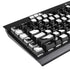 Black and White Geometric Stripes K95 RGB PLATINUM Mechanical Gaming Keyboard Skin