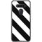 Black and White Geometric Stripes LG K51/Q51 Clear Case
