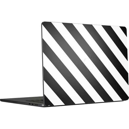 Black and White Geometric Stripes MacBook Air 15 in (2023) Skin