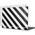 Black and White Geometric Stripes MacBook Pro 16in (2021-25) Case plus Skin