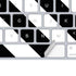 Black and White Geometric Stripes Magic Keyboard Skin