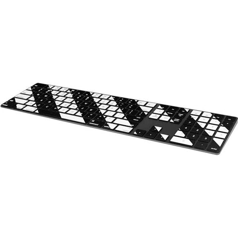 Black and White Geometric Stripes Magic Keyboard with Numeric Keypad Skin