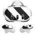 Black and White Geometric Stripes Meta Quest 3 Skin