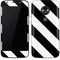 Black and White Geometric Stripes Moto E5 Play Skin