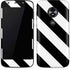 Black and White Geometric Stripes Moto E5 Play Skin