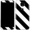 Black and White Geometric Stripes Moto E5 Plus Skin