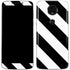 Black and White Geometric Stripes Moto E5 Plus Skin