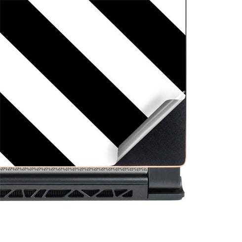 Black and White Geometric Stripes MSI GS65 Stealth Laptop Skin