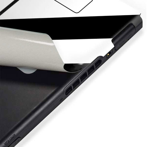 Black and White Geometric Stripes Nintendo Switch Bundle Skin