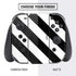 Black and White Geometric Stripes Nintendo Switch Bundle Skin