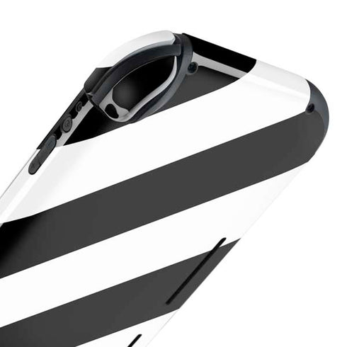Black and White Geometric Stripes Nintendo Switch Lite Skin