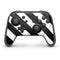 Black and White Geometric Stripes Nintendo Switch Pro Controller Skin