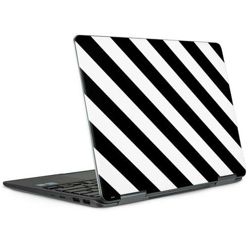 Black and White Geometric Stripes Notebook 9 Pro 13in (2017) Skin