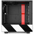 Black and White Geometric Stripes NZXT H510 Compact ATX Mid-Tower Case Skin