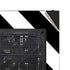 Black and White Geometric Stripes NZXT H510 Compact ATX Mid-Tower Case Skin