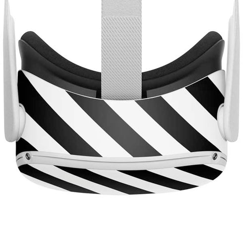 Black and White Geometric Stripes Oculus Quest 2 Skin