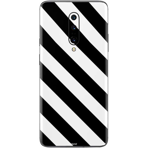 Black and White Geometric Stripes OnePlus 7 Pro Skin