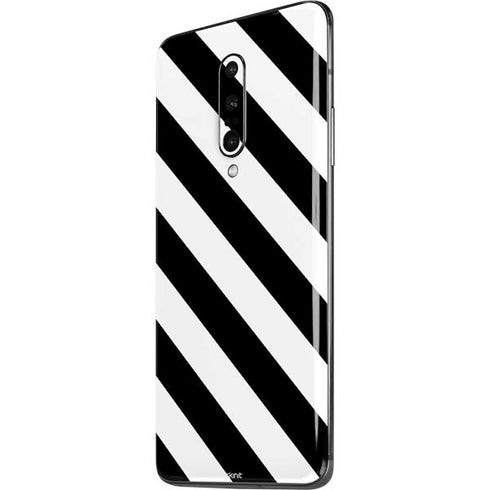 Black and White Geometric Stripes OnePlus 7 Pro Skin