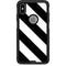 Black and White Geometric Stripes Otterbox Commuter iPhone Skin