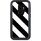 Black and White Geometric Stripes Otterbox Defender Galaxy Skin