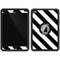 Black and White Geometric Stripes Otterbox Defender iPad Skin