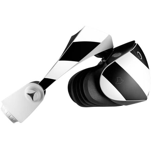 Black and White Geometric Stripes PlayStation VR2 Skin