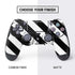 Black and White Geometric Stripes PS4 Controller Skin