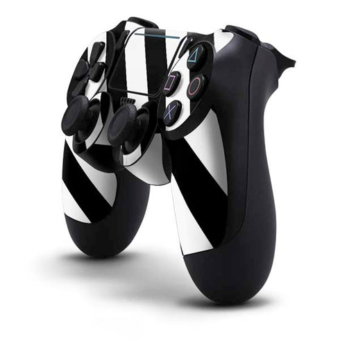 Black and White Geometric Stripes PS4 Pro/Slim Controller Skin