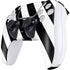 Black and White Geometric Stripes PS5 Controller Skin