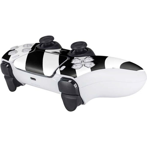 Black and White Geometric Stripes PS5 Controller Skin