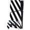 Black and White Geometric Stripes PS5 Slim Digital Edition Bundle Skin