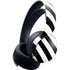Black and White Geometric Stripes PULSE 3D Wireless Headset for PS5 Skin