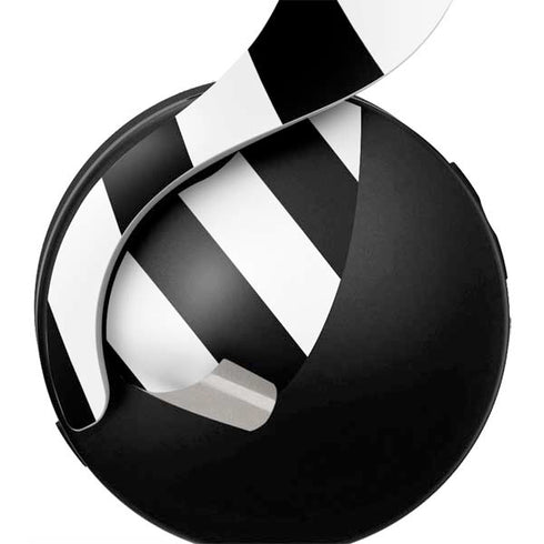 Black and White Geometric Stripes PULSE 3D Wireless Headset for PS5 Skin