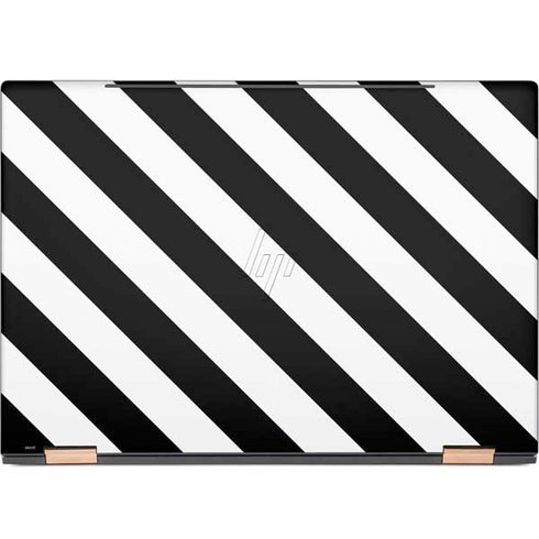 Black and White Geometric Stripes HP Spectre Skin