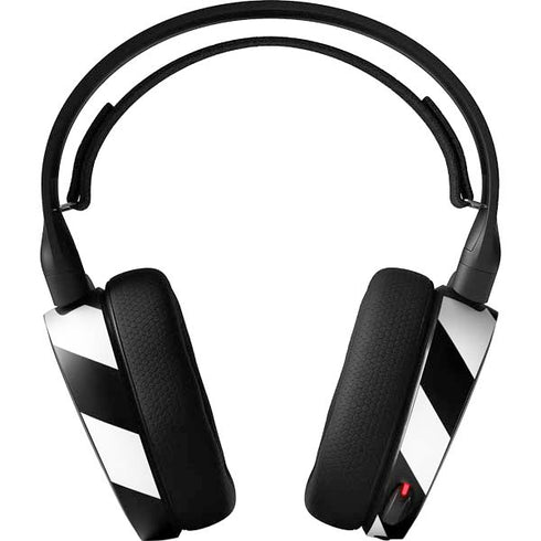 Black and White Geometric Stripes SteelSeries Arctis 5 Skin