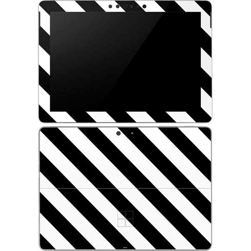 Black and White Geometric Stripes Surface Go Skin