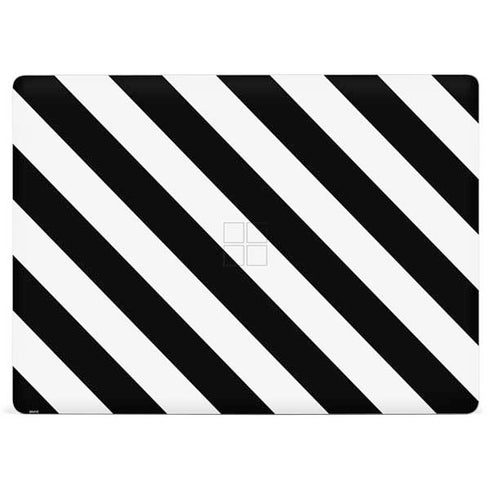 Black and White Geometric Stripes Surface Laptop 2 Skin