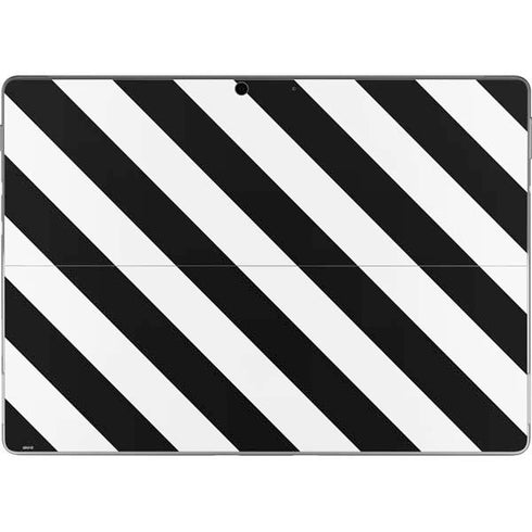 Black and White Geometric Stripes Surface Pro 9 Skin