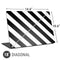 Black and White Geometric Stripes Universal Laptop 18in (14.6 x 10.6in) Skin
