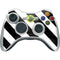Black and White Geometric Stripes Xbox 360 Wireless Controller Skin