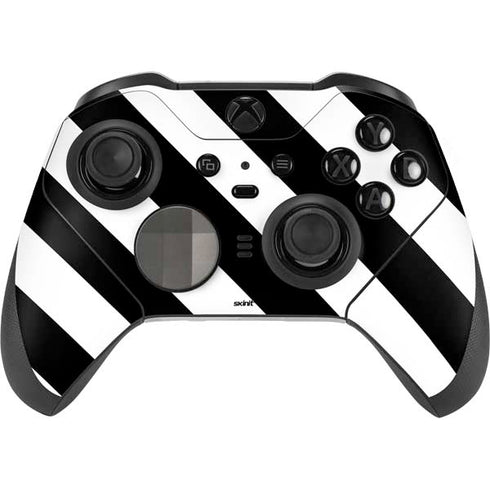 Black and White Geometric Stripes Xbox Elite Wireless Controller Series 2 Skin