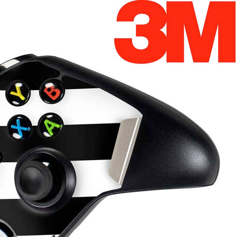 Black and White Geometric Stripes Xbox One Controller Skin