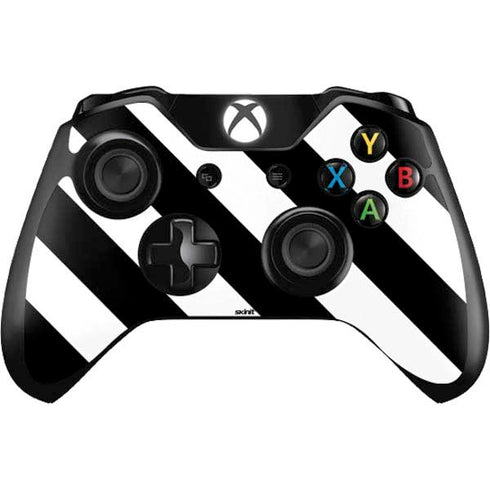 Black and White Geometric Stripes Xbox One Controller Skin
